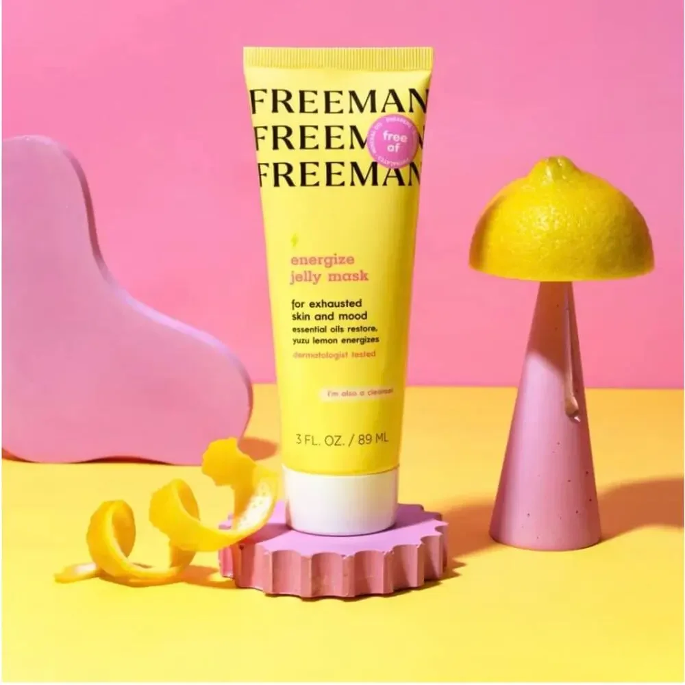 NWOT Freeman Energize Yuzu Lemon Jelly Off Facial Mask for Dry Skin 3 fl oz